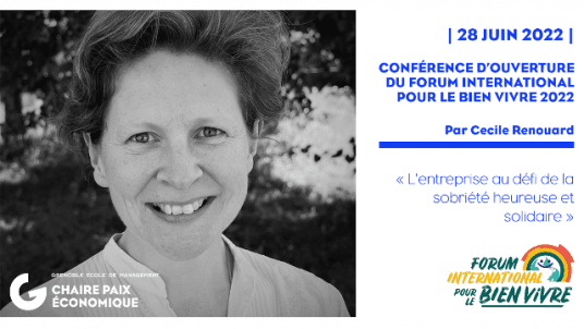 Conférence : L’entreprise au défi de la sobriété heureuse et solidaire - Chaire Paix Economique - GEM Alumni CareerLab
